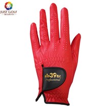 일본 수입 Fit39 전문 남성 및 여성 매직 골프 장갑 왼손 미끄럼 방지 내마모성 의류 스레드 빨 수 있음, 17 빨간 왼손 26 야드