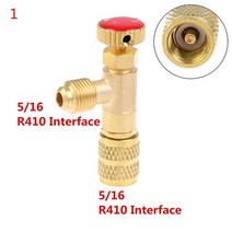 에어컨냉매벨브 컨트롤벨브 액체 안전 밸브 r410a r22 냉매 14 안전 수리 246, 시안