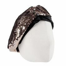 바틀린트 여성 반짝이 스팡글 포인트 화려한 베레모 모자 여자군모