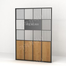 고기 집 식당 호프 카페 바베큐 원목 우드 데크 칸막이 파티션 단철 룸 울타리 바 산업 바람막이 가벽 장식, 섹션 5(제곱당)