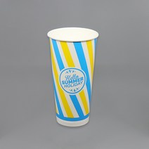 코디마트 일회용 기성 탄산컵 음료컵 종이컵 콜팝컵 22온스 1000개 1박스, 1box
