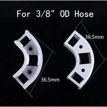 아연 알루미늄 각관 각파이프 조인트 1/4 "3/8" 정수기 피팅 PE 파이프 고정 클램프 90도 직각, 02 For 9.52mm Hose
