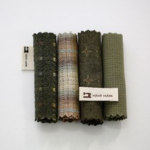 원단패키지 아즈미노 카키 4종 1/8마 91341, 1/8마(27.5cmX45cm)4장
