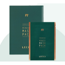 르씨(LECCI) P7 프로바이오틱스 마스크팩 5매 속건조 피부장벽 피부면역력 미백 주름, 1개