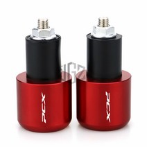 22mm 오토바이 CNC 핸들 바 엔드 그립 플러그 밸런스 슬라이더 혼다 PCX 125 150 2013 - 2020 액세서리, 03 빨간