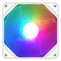 ARGB 케이스 냉각 팬 5V 3 핀 Aura Sync 12cm 무소음 온도 제어 PC 쿨러 라디에이터용 유압 베어링, 01 White_01 A-RGB_01 기타