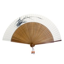 [바보사랑] 수묵화부채-사군자 난42