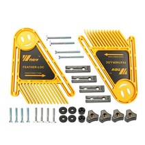 톱다이 원형톱 테이블쏘 테이블소 작업대 테이블 톱용 깃털 록 보드 세트 목공 조각 기계 더블 페더보드 마이터 게이지 슬롯 도구 세트당 2 개, [01] Yellow 2