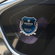 가오 모하비 로고 DIY 튜닝 악세사리 인테리어 엠블럼 몰딩 용품, A_ 블랙 ( 2P )