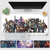 오버워치 키보드 마우스 게이밍 장패드 23종 D.VA 메르시 겐지 트레이서 한조, 19
