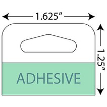 Adhesive Hang Tabs - 1000/Pack - Heavy Duty Retail Hang Tags (1-5/8