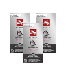 일리커피 에스프레소 포르테 캡슐 10개 Illy Espresso Forte Capsules, 3팩