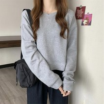 쌀쌀한 봄컬러 민트 무지라운드티 그레이 커플시밀러룩 DIY