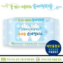 국산 안심손세정 에탄올물티슈+코코넛추출물 외출필수, [국산] 휴대용 손세정티슈20매_인쇄없음