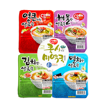 [한스코리아] 쿡시쌀국수 5종 멸치 김치 해물 얼큰 사골미역국맛, 멸치맛