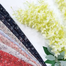 나염 폴리원단 꽃무늬 패턴 원피스 원단 의류원단 소품만들기 패브릭원단 홈패브릭 7종, 요루, 피치