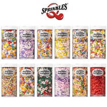 이홈베이킹 퀄리티스프링클12종 100%, 2.퍼플 화이트 핑크 엔젤하트50g