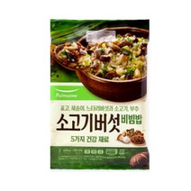 풀무원 집밥 소고기버섯비빔밥 (2인분) (424g) 자취 혼밥 아침밥 야식 회사 탕비실 도시락 캠핑 라면, 12개