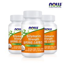 [한국공식총판] 나우푸드 실리마린 스트렝스 90캡슐 3병 (9개월분), 1000mg x 90캡슐 (90g) X 3, 3개