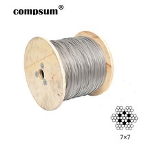 석재 부속 와이어 스테인레스 스틸 와이어 로프 낚시 리프팅 케이블 빨랫줄 0.5mm/0.6mm/0.8mm/1mm/1.2/1.5, 06 1.5mm  5m