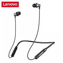 Lenovo-HE05 헤드셋 5.0 블루투스 무선 목걸이 스포츠 헤드셋, He05 블랙, 규격 없음