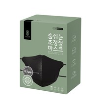 [숨랩] 숨쉬는 초청정 마스크 10박스 [100매입 블랙], 10매입