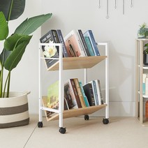 블루밍홈 이동식 보조 책상 서랍 MDD2 책장 4 COLOR 합성목재 520X300 책꽂이, 블랙