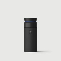 Ocean Bottle - 재활용 스테인리스 스틸 Go 물병 - 친환경 및 재사용 가능한, Brew Flask 350ml, Obsidian Black