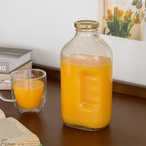 델몬트 쥬스병 빈티지 유리병 훼미리쥬스 레트로 물병 주방용기 그릇/옛날물병, 물병 245ml