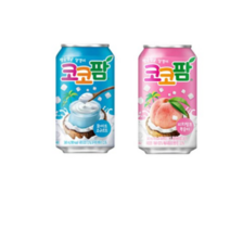 코코팜 화이트 요구르트 340ml 24p + 피치핑크 복숭아 340ml 24p, 1세트
