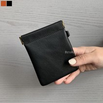 핸드메이드 빈티지 슬림 소가죽 데일리 유니크 카드지갑 동전지갑