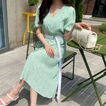 겟잇미 조시엘 여성 봄 레이어드 면 원피스