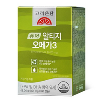 고려은단 퓨어 알티지 rTG 오메가3 60캡슐, 60정, 8개