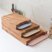 서랍형 항균 캄포 원목도마 엔드그레인 레인우드 나무도마 3size, 레인우드도마_바이올렛, 대