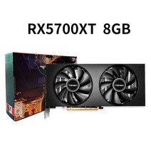 그래픽카드 지포스 gtx RTX RX5700XT 8GB 그래픽 카드 256 비트 GDDR6 5700xt GPU Radeon 7nm 비디오 게임, 한개옵션0