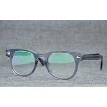 일본 수제 뿔테 안경 테 아넬형 레트로 빈티지 아세테이트 클리어 그라데이션 h17