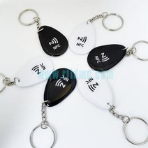 RFID 태그 NFC 에폭시 키포브 빈 디지털 비즈니스 스마트 카드 대용량 메모리 888 바이트 13.56MHz NTAG216, 02=Black