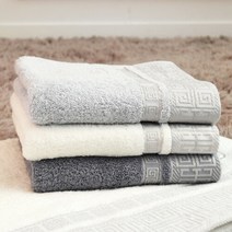 송월타올 송월 뱀부얀 혼방 격자 170G 호텔수건 10장, 진회색