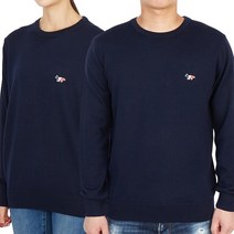 메종키츠네 트리컬러 폭스 패치 클래식 FU00502KT1036 NA 공용 울 니트
