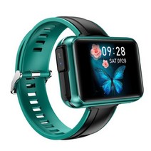 스마트 워치 팔찌 2 1 TWS 무선 블루투스 헤드셋 심박수 혈압 피트니스 트래커 이어폰 음악 Smartwatch, green