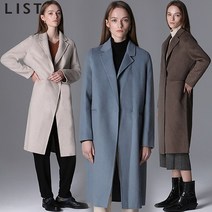 [리스트(LIST)] 원버튼 핸드메이드 울코트 (택가격 398000원)