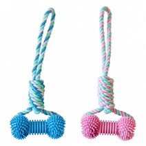 구강케어 닥스훈트 훈련용 로프장난감 3개 두뇌활동, 블루