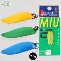 [털보낚시]포레스트 뮤2 2.8g FOREST MIU2, 단품없음