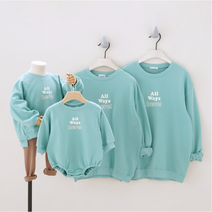 민트 패밀리룩 후드티 맨투맨 돌촬영 가족사진의상 백일사진의상