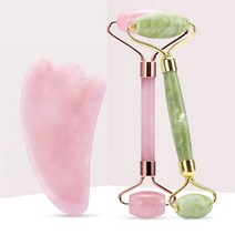 다데 경락 얼굴 리프팅 옥 마사지기 세트 2color DD-10808, 단일옵션