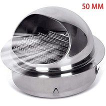 304 스테인레스 스틸 벽 천장 공기 환기 덕트 배기 그릴 커버 콘센트 난방 냉각 방수 벤트 캡, 20 50mm