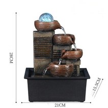 인공폭포 미니분수대 행운 물레방아 인테리어소품, D