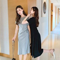 홈웨어원피스 편한 반팔원피스 고무줄원피스 원피스 데일리 반팔 프릴원피스 밴딩원피스 봄원피스 꾸안꾸 라인원피스 여름원피스 옆셔링 패션 여자원피스 쉬폰원피스 여성원피스 로맨틱원피스