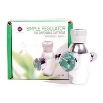 수족관 CO2 미니 고압 리필용 레귤레이터 산소 봄베, 1개