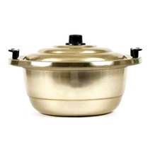 제나스토어백설경금속 양은 찜다라이 찜솥, 34cm, 1세트